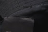 Authentic GUCCI Vintage Bucket Hat GG Canvas Leather Size M 22" Black 4933J
