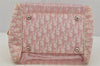 Authentic Christian Dior Trotter Hand Boston Bag Vinyl Enamel Pink Junk 4934J
