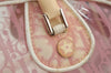 Authentic Christian Dior Trotter Hand Boston Bag Vinyl Enamel Pink Junk 4934J