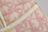 Authentic Christian Dior Trotter Hand Boston Bag Vinyl Enamel Pink Junk 4934J
