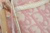 Authentic Christian Dior Trotter Hand Boston Bag Vinyl Enamel Pink Junk 4934J