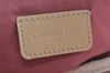 Authentic Christian Dior Trotter Hand Boston Bag Vinyl Enamel Pink Junk 4934J