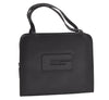 Authentic GUCCI Vintage Hand Bag Purse Enamel 0000812 Black 4934K