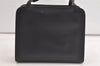 Authentic GUCCI Vintage Hand Bag Purse Enamel 0000812 Black 4934K