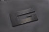Authentic GUCCI Vintage Hand Bag Purse Enamel 0000812 Black 4934K