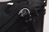 Authentic PRADA Tessuto Tec Nylon Leather Shoulder Bag Purse B9714 Black 4935J