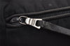 Authentic PRADA Tessuto Tec Nylon Leather Shoulder Bag Purse B9714 Black 4935J