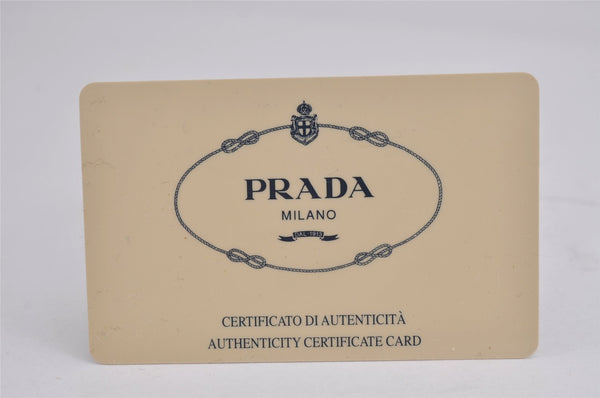 Authentic PRADA Tessuto Tec Nylon Leather Shoulder Bag Purse B9714 Black 4935J