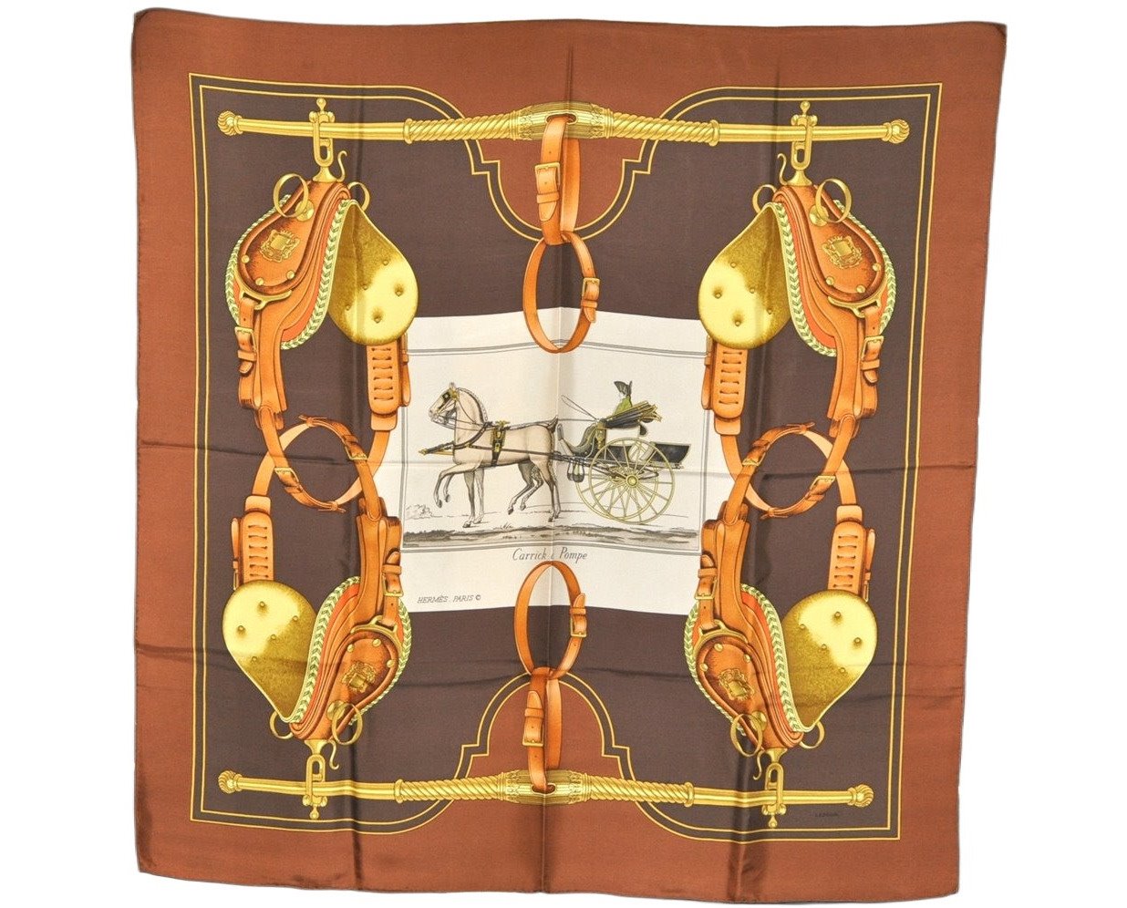 Authentic HERMES Carre 90 Scarf 