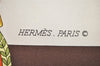 Authentic HERMES Carre 90 Scarf "Carrick a Pompe" Silk Brown 4937K