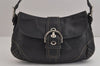 Authentic COACH Vintage Shoulder Hand Bag Purse Leather F15707 Black 4939J