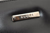 Authentic GUCCI Vintage 2 in 1 Hand Bag Vinyl Leather Clear Black Junk 4940J