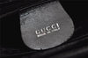 Authentic GUCCI Vintage 2 in 1 Hand Bag Vinyl Leather Clear Black Junk 4940J