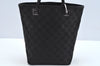 Authentic GUCCI Shoulder Hand Tote Bag GG Canvas Leather 31244 Black 4941J
