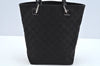 Authentic GUCCI Shoulder Hand Tote Bag GG Canvas Leather 31244 Black 4941J