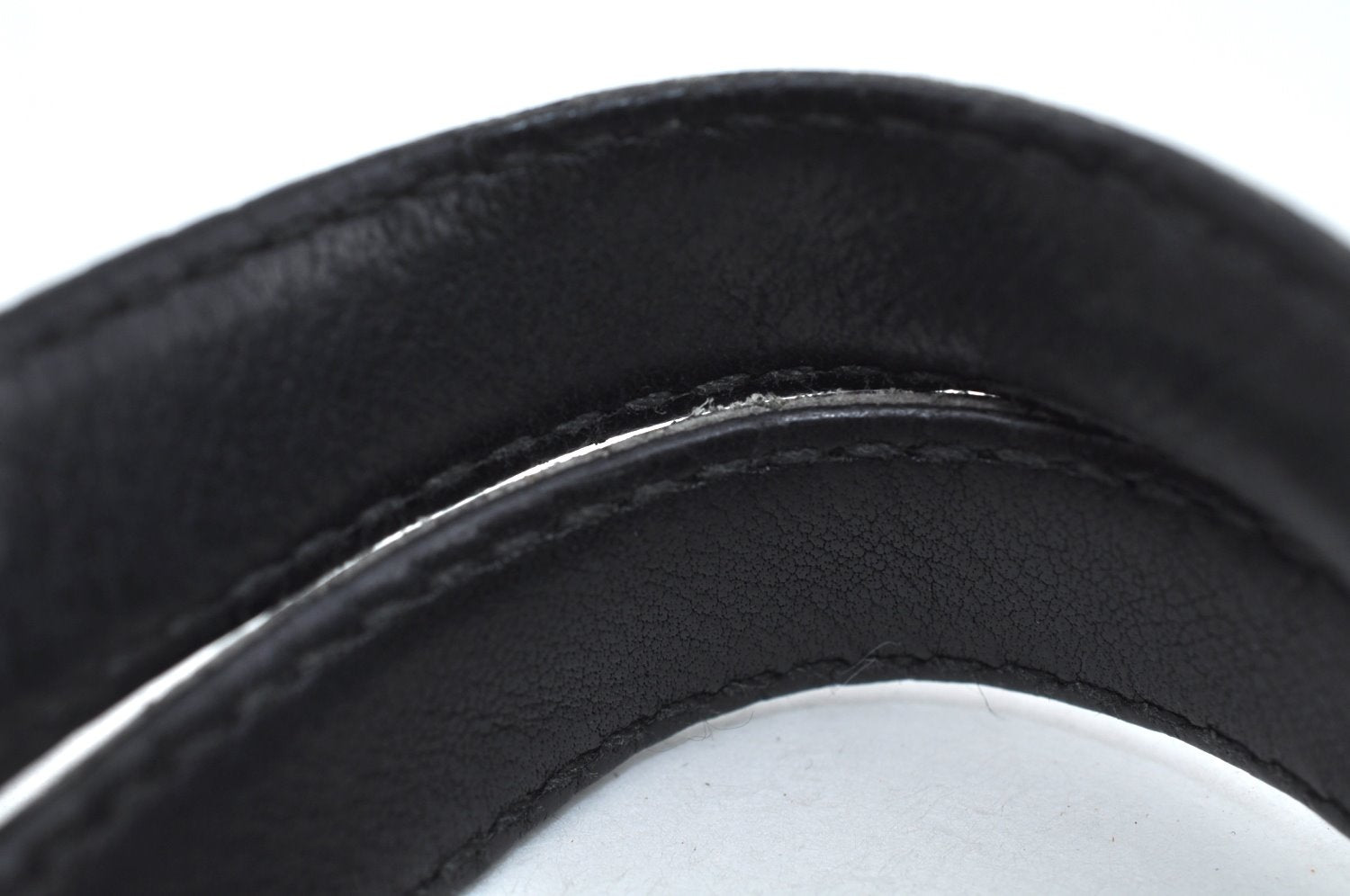 Authentic GUCCI Shoulder Hand Tote Bag GG Canvas Leather 31244 Black 4941J