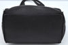 Authentic GUCCI Shoulder Hand Tote Bag GG Canvas Leather 31244 Black 4941J
