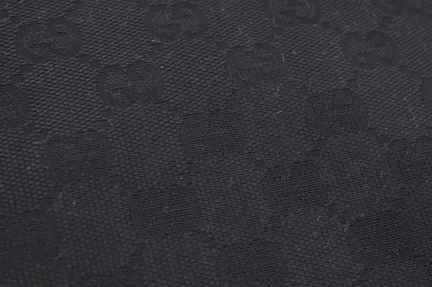 Authentic GUCCI Shoulder Hand Tote Bag GG Canvas Leather 31244 Black 4941J