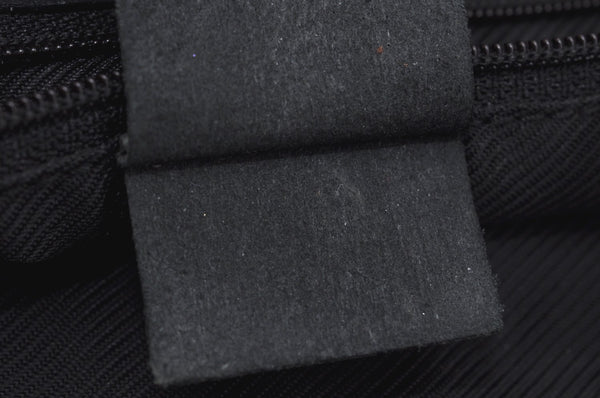 Authentic GUCCI Shoulder Hand Tote Bag GG Canvas Leather 31244 Black 4941J