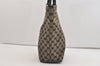 Authentic GUCCI Vintage Shoulder Tote Bag GG Canvas Leather 0021098 Black 4943J