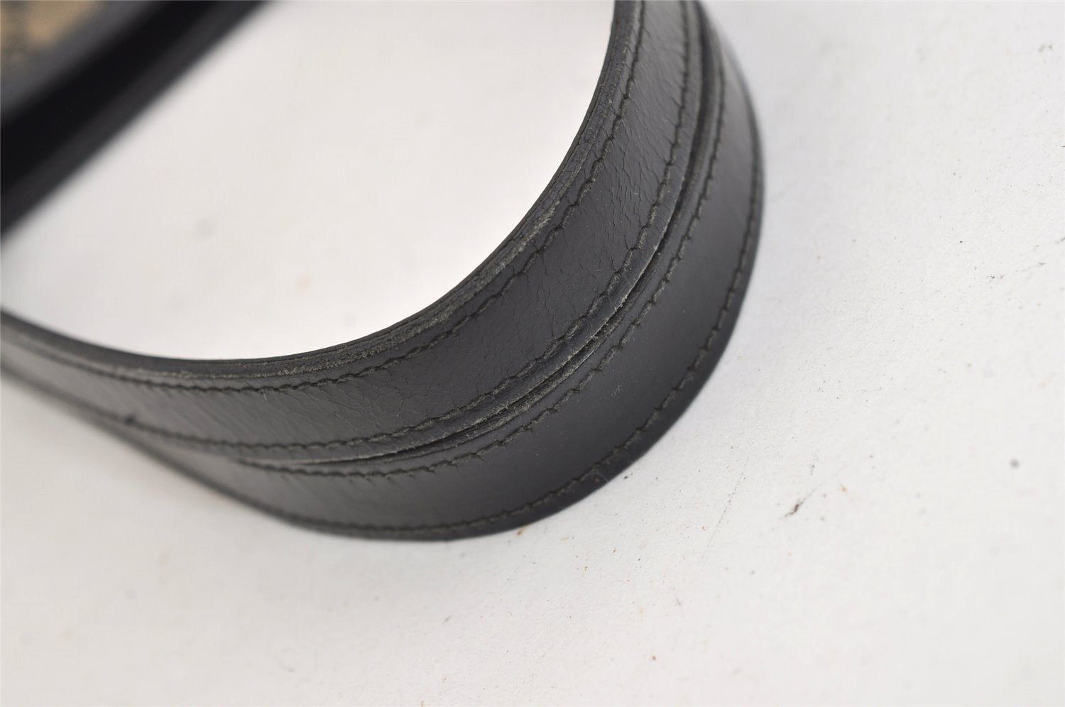 Authentic GUCCI Vintage Shoulder Tote Bag GG Canvas Leather 0021098 Black 4943J