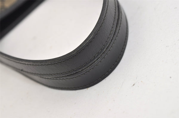 Authentic GUCCI Vintage Shoulder Tote Bag GG Canvas Leather 0021098 Black 4943J