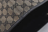 Authentic GUCCI Vintage Shoulder Tote Bag GG Canvas Leather 0021098 Black 4943J