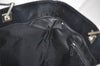 Authentic GUCCI Vintage Shoulder Tote Bag GG Canvas Leather 0021098 Black 4943J