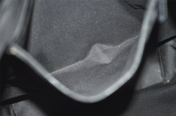 Authentic GUCCI Vintage Shoulder Tote Bag GG Canvas Leather 0021098 Black 4943J