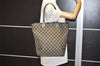 Authentic GUCCI Vintage Shoulder Tote Bag GG Canvas Leather 0021098 Black 4943J