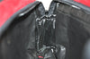 Authentic Christian Dior Vintage Shoulder Hand Bag Purse Pile Red CD 4946J