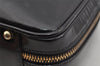 Authentic GUCCI Vintage Bamboo 2Way Shoulder Hand Bag Purse Enamel Black 4947J