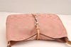 Authentic COACH Signature Shoulder Hand Bag Purse Canvas Leather 6091 Pink 4950J