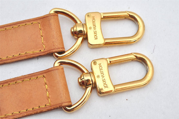 Authentic Louis Vuitton Leather Shoulder Strap Beige 40.4-47.6" LV 4950K