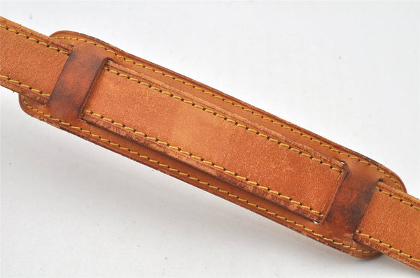 Authentic Louis Vuitton Leather Shoulder Strap Beige 40.4-47.6" LV 4950K
