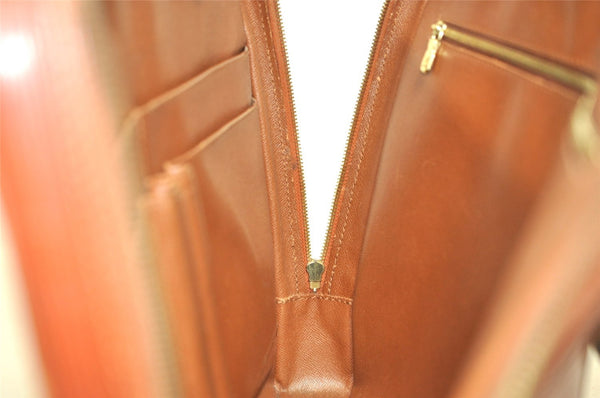 Authentic Louis Vuitton Epi Porte Documents Voyage Briefcase M54473 Brown 4951I