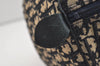 Authentic Christian Dior Trotter Hand Boston Bag Canvas Leather Blue 4951J