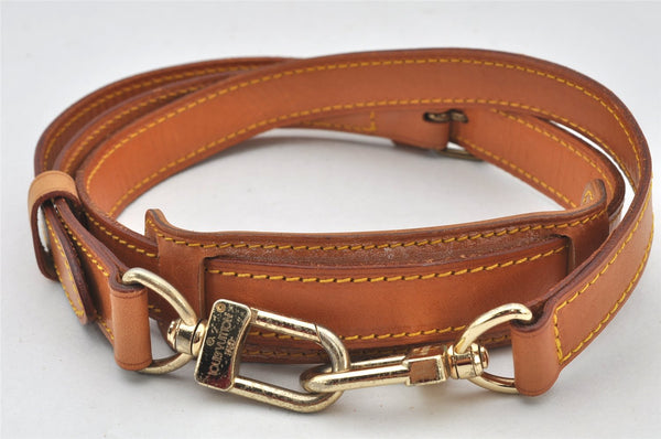Authentic Louis Vuitton Leather Shoulder Strap Beige 40.6-47.8" LV 4951K