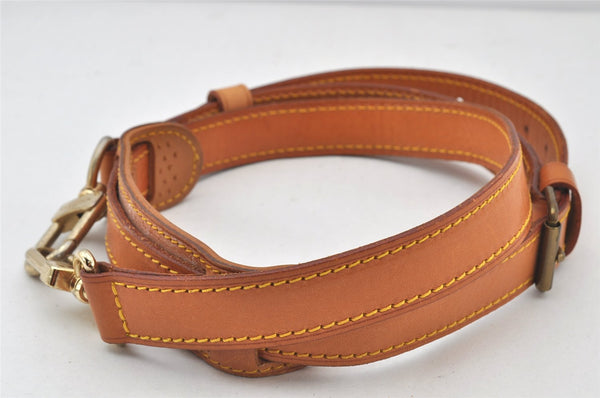 Authentic Louis Vuitton Leather Shoulder Strap Beige 40.6-47.8" LV 4951K