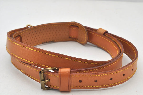 Authentic Louis Vuitton Leather Shoulder Strap Beige 40.6-47.8" LV 4951K
