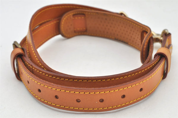 Authentic Louis Vuitton Leather Shoulder Strap Beige 40.6-47.8" LV 4951K