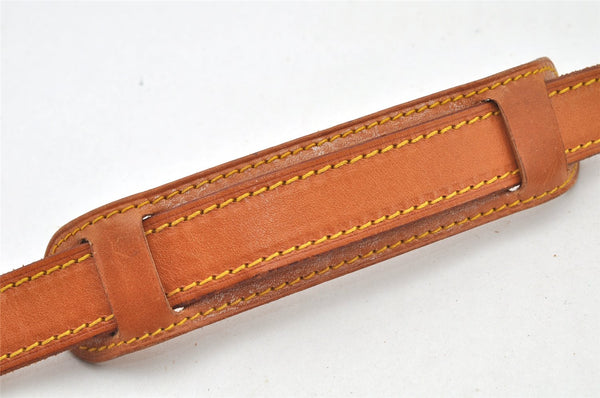 Authentic Louis Vuitton Leather Shoulder Strap Beige 40.6-47.8" LV 4951K
