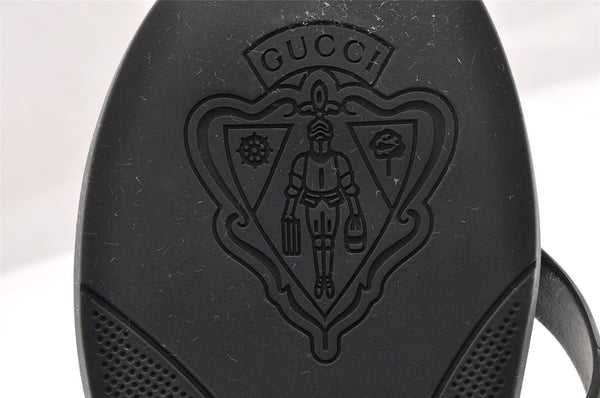 Authentic GUCCI Vintage Flip Flops Sandals Rubber Size US Size 9 Black 4952I