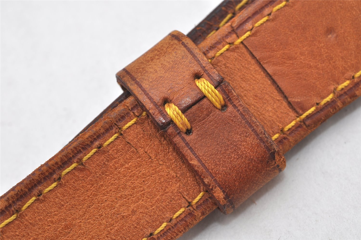 Authentic Louis Vuitton Leather Shoulder Strap Beige 36.4-43.3