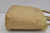 Authentic PRADA Nylon Tessuto City Toto Hand Bag B6245 Beige Yellow 4953J