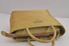 Authentic PRADA Nylon Tessuto City Toto Hand Bag B6245 Beige Yellow 4953J