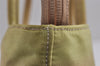 Authentic PRADA Nylon Tessuto City Toto Hand Bag B6245 Beige Yellow 4953J