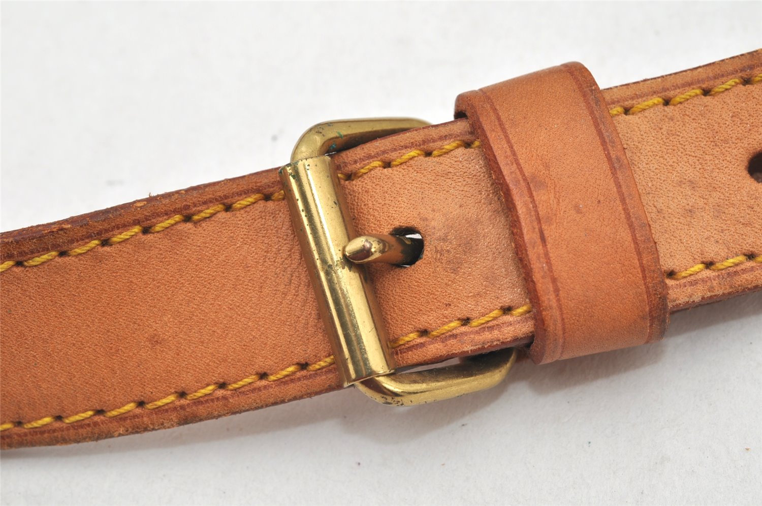 Authentic Louis Vuitton Leather Shoulder Strap Beige 40-47