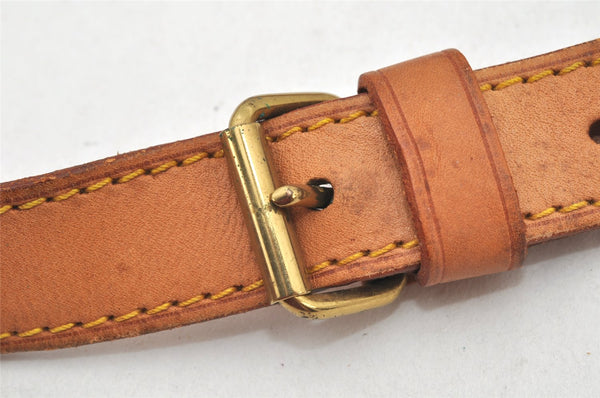 Authentic Louis Vuitton Leather Shoulder Strap Beige 40-47" LV 4953K