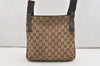 Authentic GUCCI Shoulder Cross Body Bag GG Canvas Leather 122793 Brown 4954J